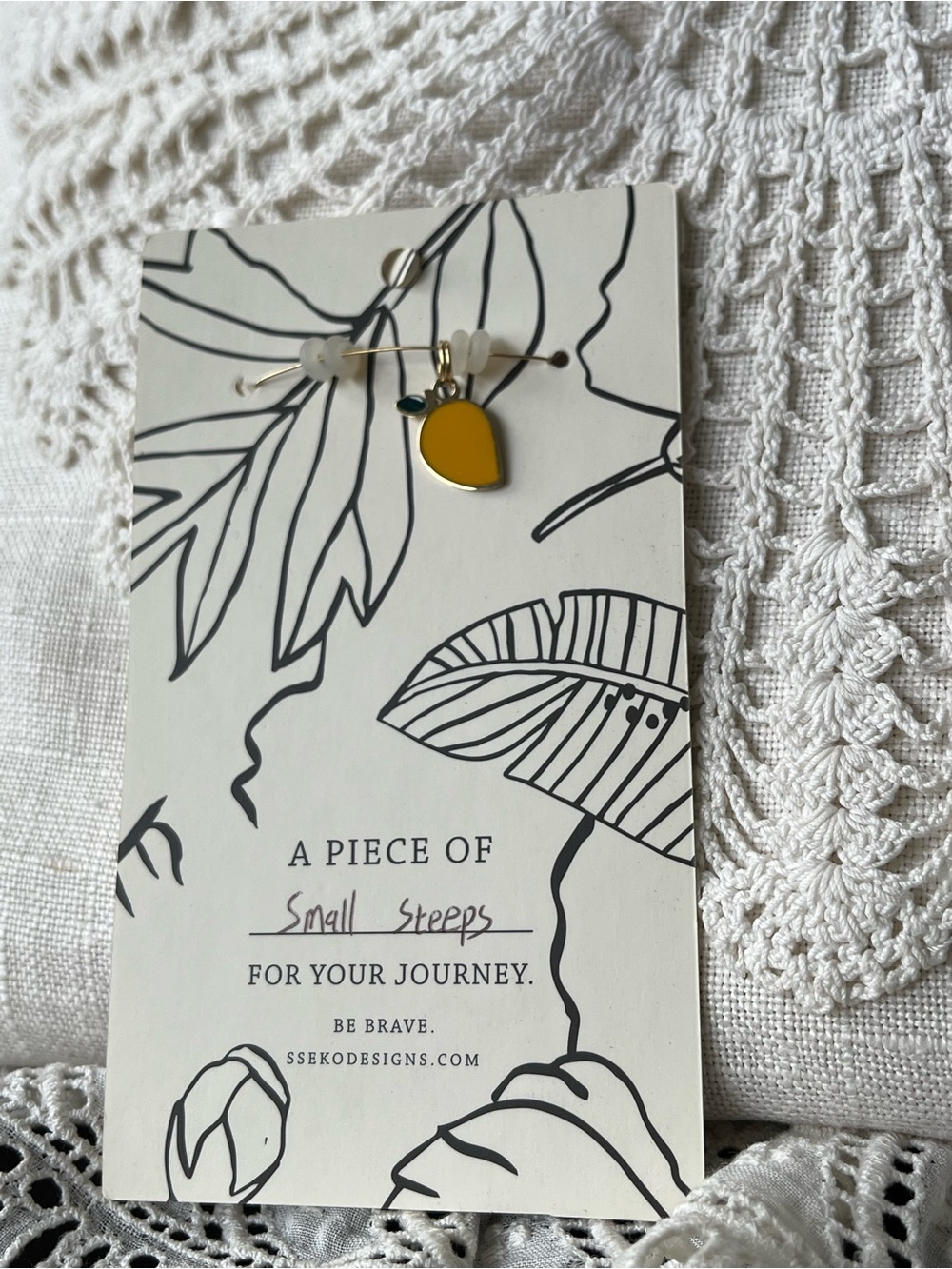 Sseko Yellow Lemon Charm 🍋